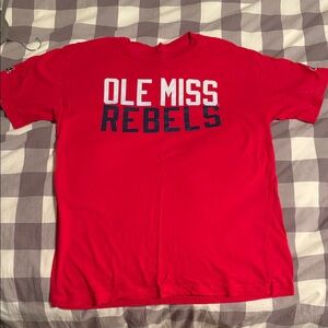 Champion Red Ole Miss Rebels Tee